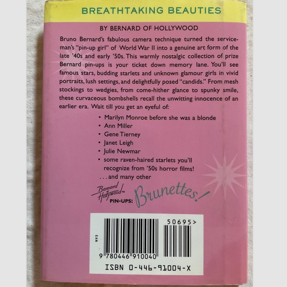 MINI HARDCOVER BOOK BERNARD OF HOLLYWOOD BRUNETTES VINTAGE PIN-UPS PHOTOS - Picture 6 of 6
